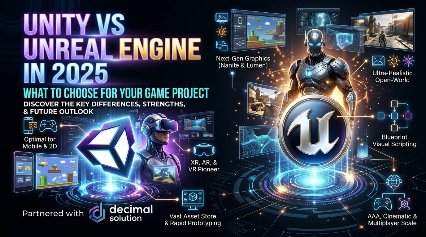 Unity vs Unreal Engine in 2025: What to Choose for Your Game Project