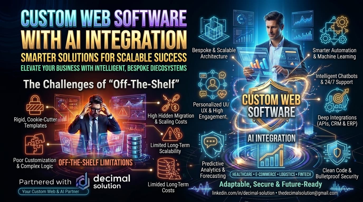 Custom Web Software with AI Integration: Smarter Solutions for Scalable Success