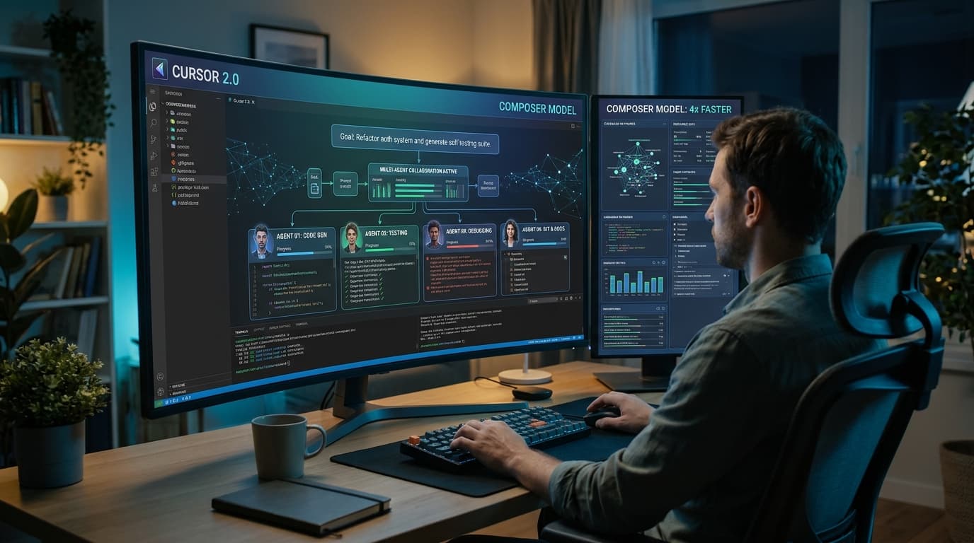 Cursor 2.0 Reinvents AI Coding with Multi-Agent Composer
